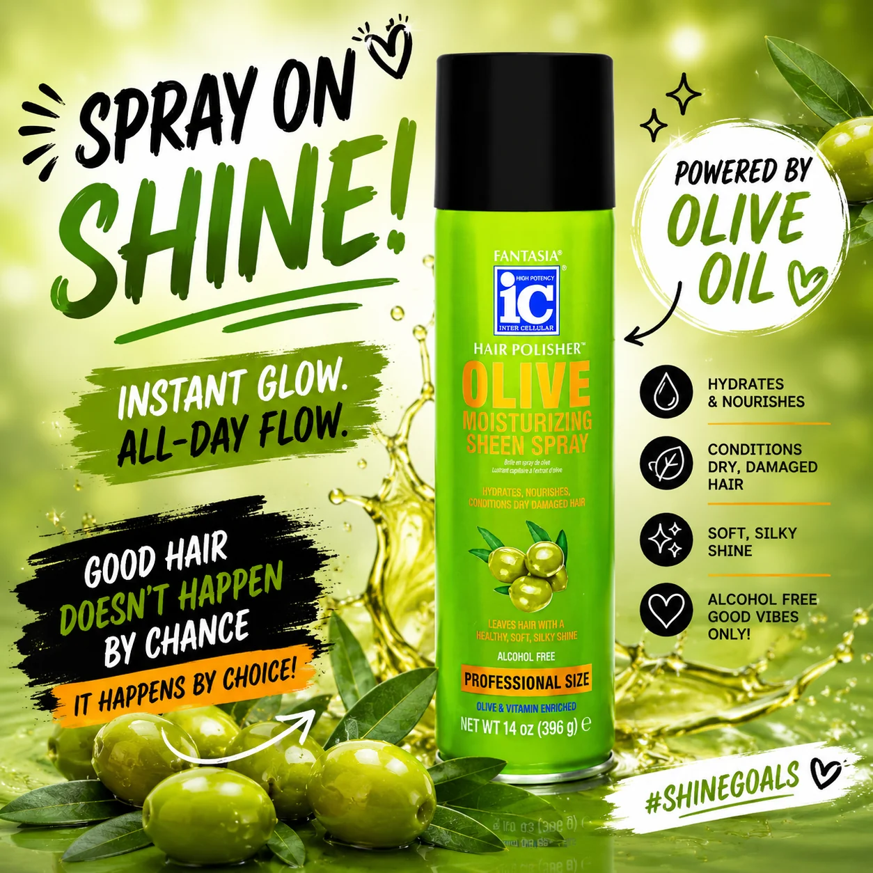 OLIVE ‣ Moisturizing Sheen Spray 14 oz. - Image 4