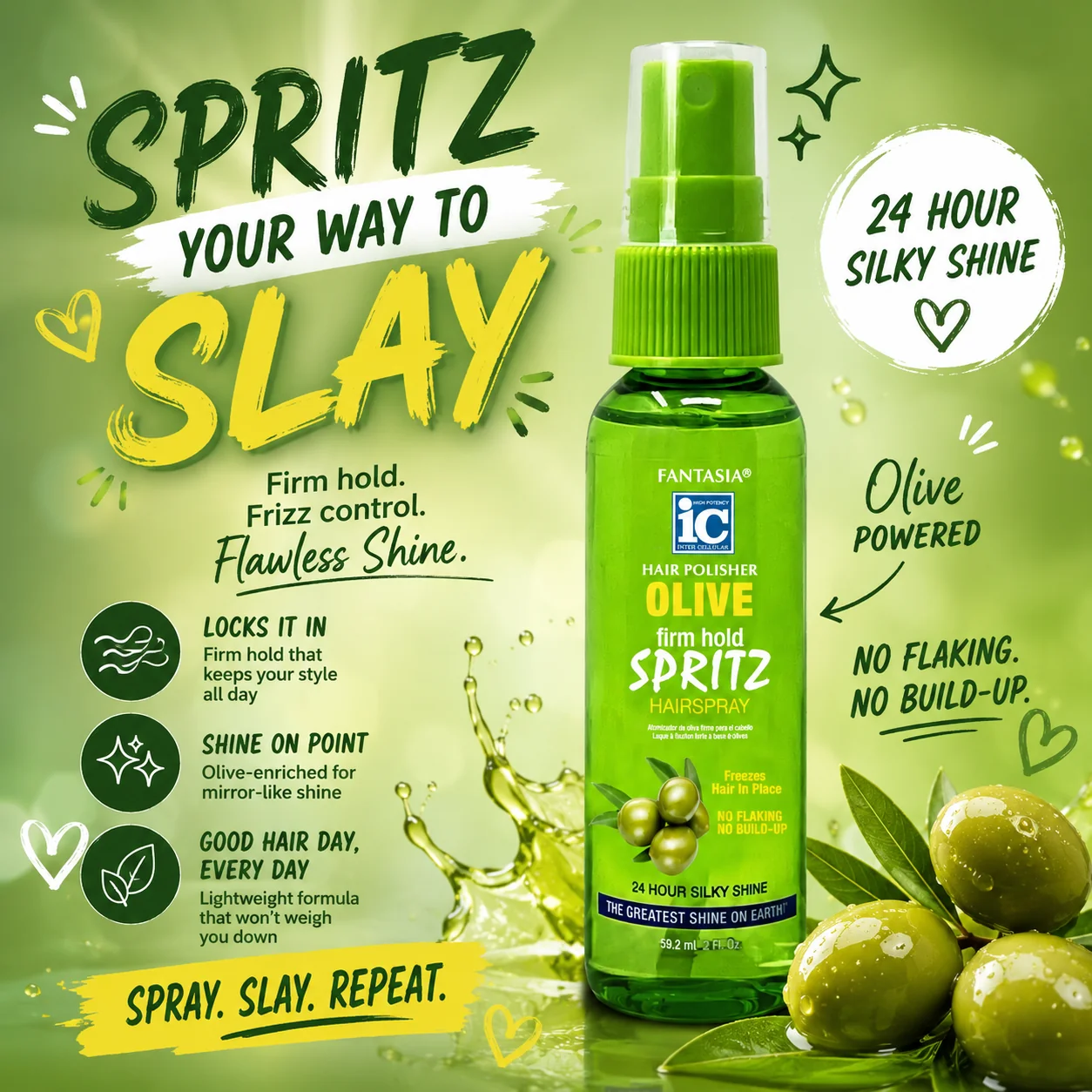OLIVE ‣ Spritz Hair Spray / 2 oz. Travel Size - Image 2